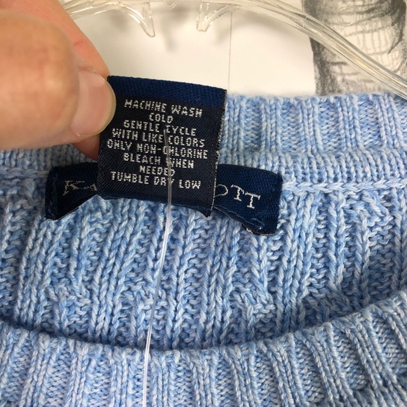 Y2K Vintage 100% cotton lightweight cable sweater - Picture 10 of 10